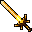 golden magic longsword