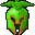 green demon helmet